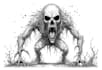 draw a horror illustration
