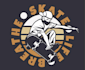 make panda hand skateboard mascot logo design in one day
