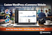 update custom ecommerce wordpress SEO website design and redesign development