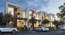 render 3d townhouse layout,residential complex,villa street view,exterior design