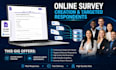 create google form, jotform and get over 1000 targeted respondent to fill survey