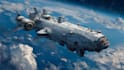 design spaceship, illustration and sci fi art
