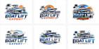 make modern boat logo design