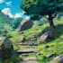 draw anime background and environment art