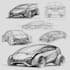 sketch a car or vehicle design concept using digital drawing