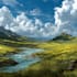 create stylized environment concept art, fantasy background