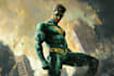 create concept art superhero character design for comics