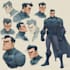 make a super hero comic character design