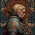 make illustration in fantasy and medieval style