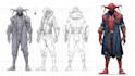 create scifi, fantasy, superhero character design