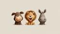 make cute animal illustration