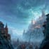 draw fantasy background and landscape