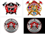 design custom professional fire firefighters logo