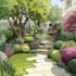 design front yard, backyard, home garden as landscape architect