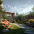 create backyard landscape design rendering