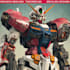 do custom digital 2d anime mecha art illustration
