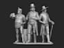 create character 3d sculpture
