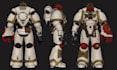 design custom 3d space marine warhammer bits and stl for space marines