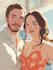 draw cute couple portrait illustrations