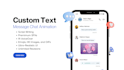 make a text message chat animation or phone message animation