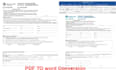 convert pdf to word, scan images to word and manual retyping