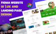 do figma website ui ux, figma design website, figma landing page, website mockup