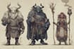 design a dnd party art and group art
