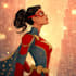 make super hero character design illustration