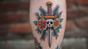 make old school style tattoo design