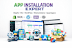 install shopify wix apps squarespace woocommerce wordpress plugins installation