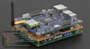 design multilayer pcb antenna, arm, microcontroller and usb electronics