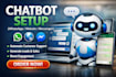 setup ai powered chatbots for whatsap messenger or website