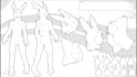 create a detailed furry reference sheet for your fursona