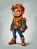 do 2d game character illustration