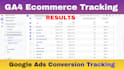 setup full ga4 ecommerce tracking, google ads conversion tracking by GTM