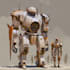 design cute robot character or mascot