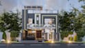 create USA house exterior and interior 3d rendering
