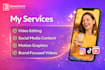create professional social media video edits