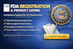 handle fda registration, US agent, product listing, and compliance for food fda