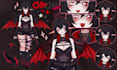 draw vtuber character sheet anime reference sheet design vtuber model anime oc