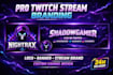 design gaming banner, twitch banner, gaming logo, mascot graphics