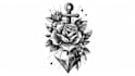 draw aesthetic old school tattoo design