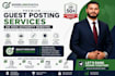 publish guest posts on high authority websites