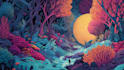 make psychedelic illustrations for you