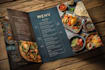design digital restaurant menu, digital menu and menu design