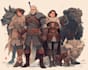 create dnd party art illustration