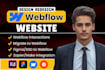 build webflow website, redesign webflow website figma to webflow, webflow expert