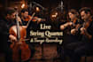 record expressive cello, violin, fiddle and tango string quartet