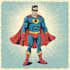 illustrate a superhero comic and marvel character