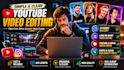 do simple and clean video editing for youtube videos within 24 hours